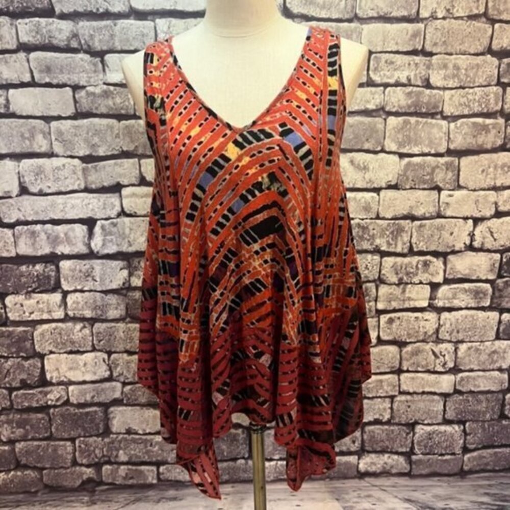 Free People V-neck Poncho Style Top Size SP